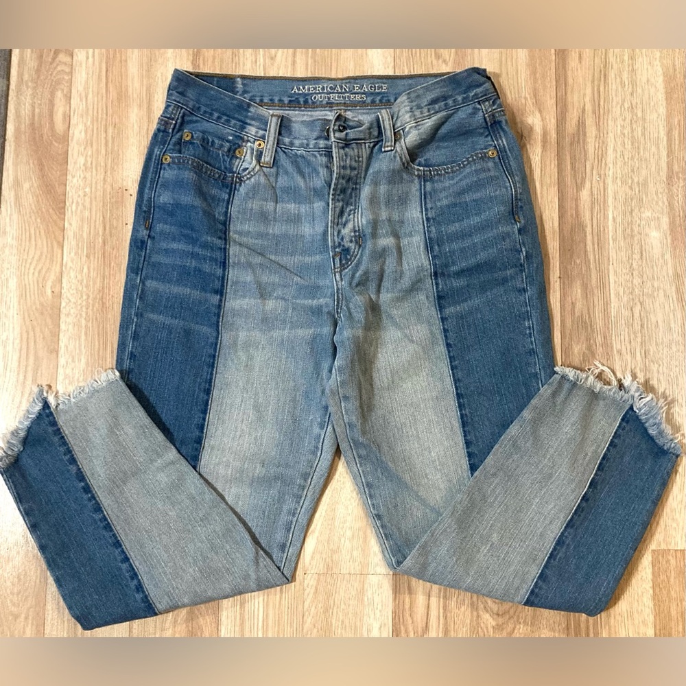 American Eagle Outfitters High Rise Women Jeans - Blue and Gray